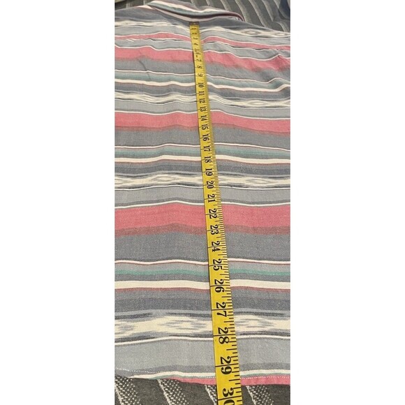 Faherty Short Sleeve Western Wave Collared Button Down Men’s Small - Picture 9 of 10